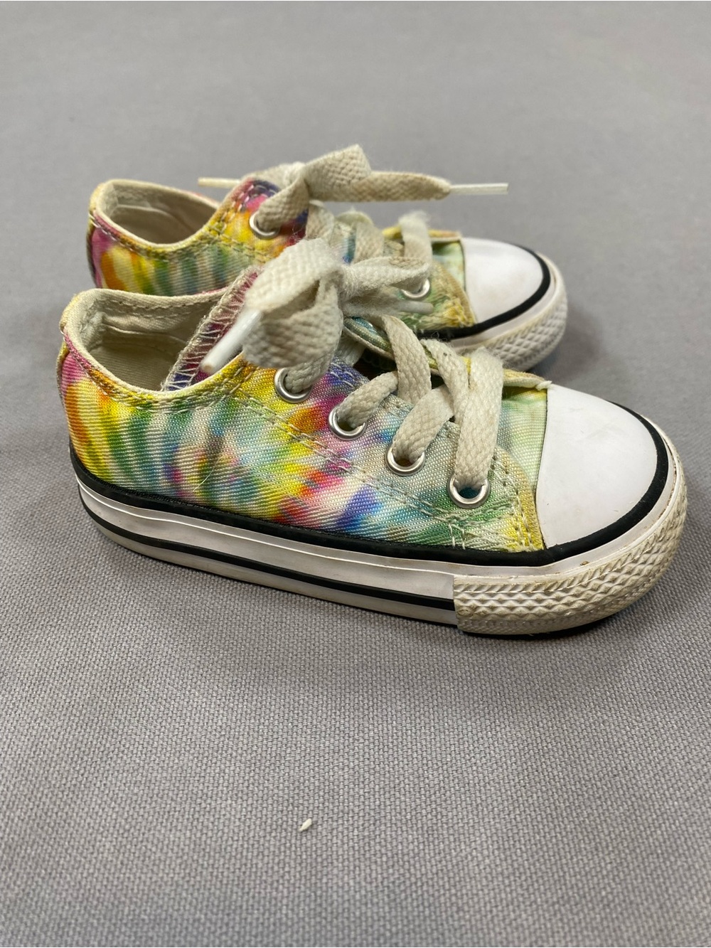 Converse Kids Tie-Dye Canvas Sneakers - White Toe